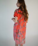 Terracotta corrugated dress