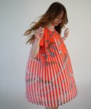 Terracotta corrugated dress