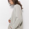 Жіночий світшот oversize з рукавами-регланами світлий хакі