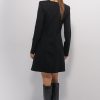 Коротка трикотажна сукня з кишенями чорна