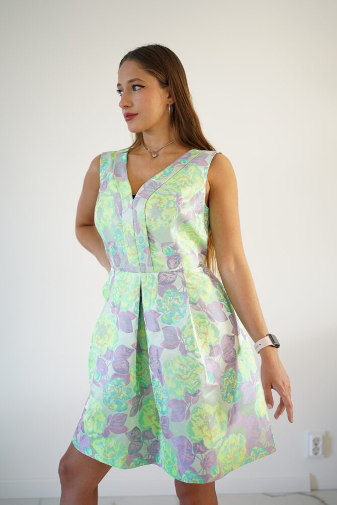 Toxic light green dress