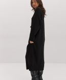 В`язана довга сукня oversize чорного кольору