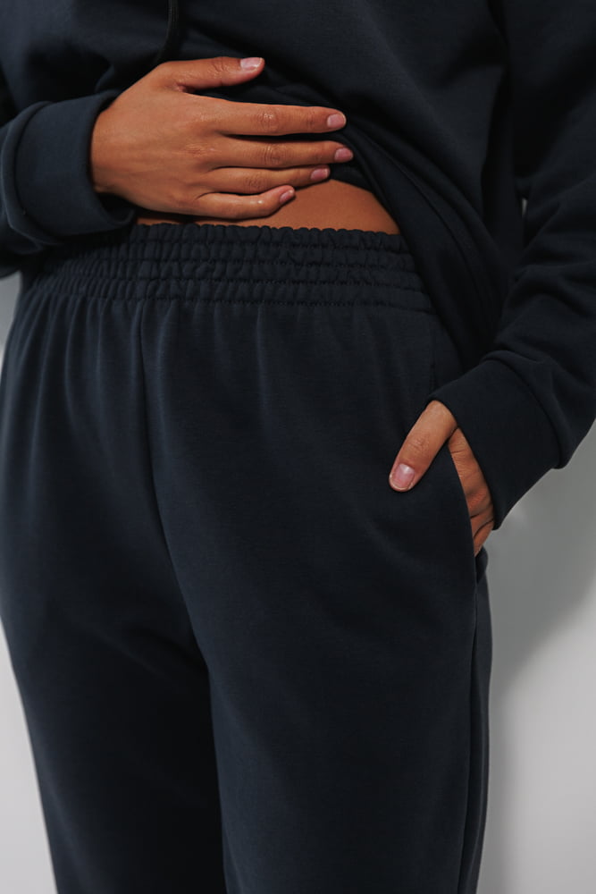 Women's graphite jersey tracksuit with joggers and hoodie