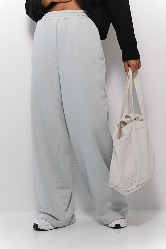 Women's sweatpants straight light gray