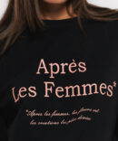 Women's sweatshirt with print Après Les Femmes black