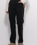 Women's trousers with vertical seams black