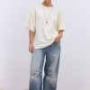 Жіноча oversize футболка кремового кольору