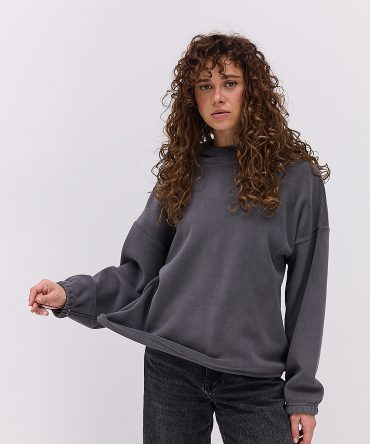 Жіноче флісове худі графітового кольору