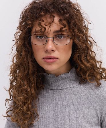 Жіночий лонгслів в рубчик сірий з коміром-стійкою