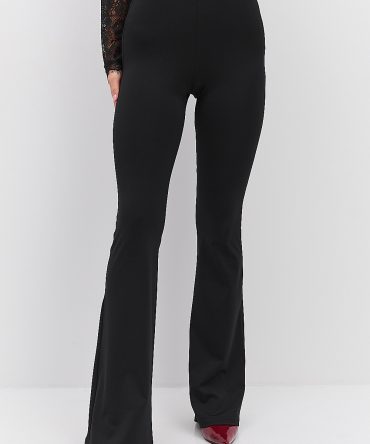 Жіночі лосини кльош чорного кольору