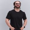 Чоловіча класична футболка чорного кольору